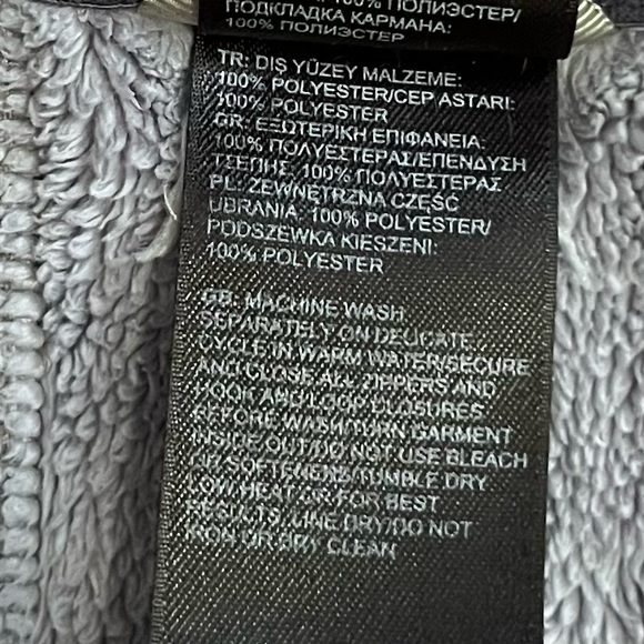 The North Face Zip Up Jacket Fleece Gray Women’s Size Small Full Zip Outdoors - Picture 8 of 11